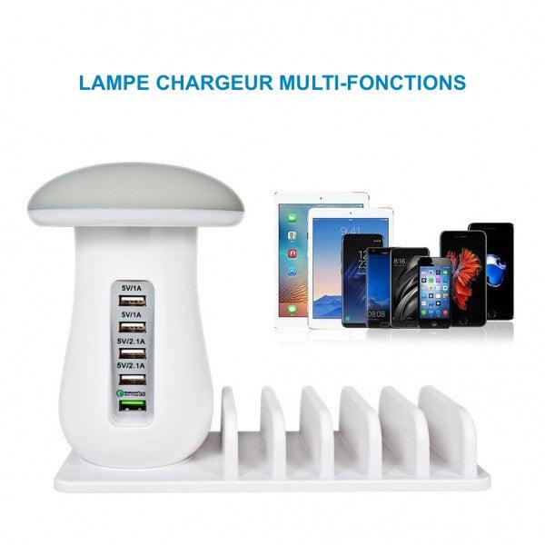 HUB CHAMP Veilleuse - 5 Ports - Stockmania