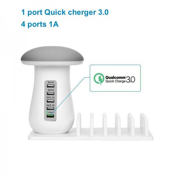 HUB CHAMP Veilleuse - 5 Ports - Stockmania